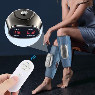 Macchina per massaggiare i polpacci con telecomando senza fili Impacco caldo che impasta la pressione dell'aria Massaggiatore per le gambe dei piedi Circolazione sanguigna dei muscoli
