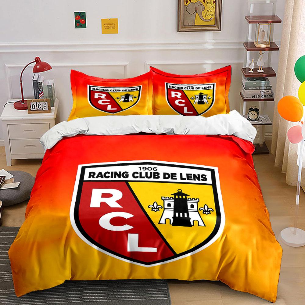 Racing Club De Lens Bedding Set Bedding Duvet Cover Set Duvet Cover Pillowcases (1 * Duvet Cover 2 * Pillowcases, Without Duvet Insert)