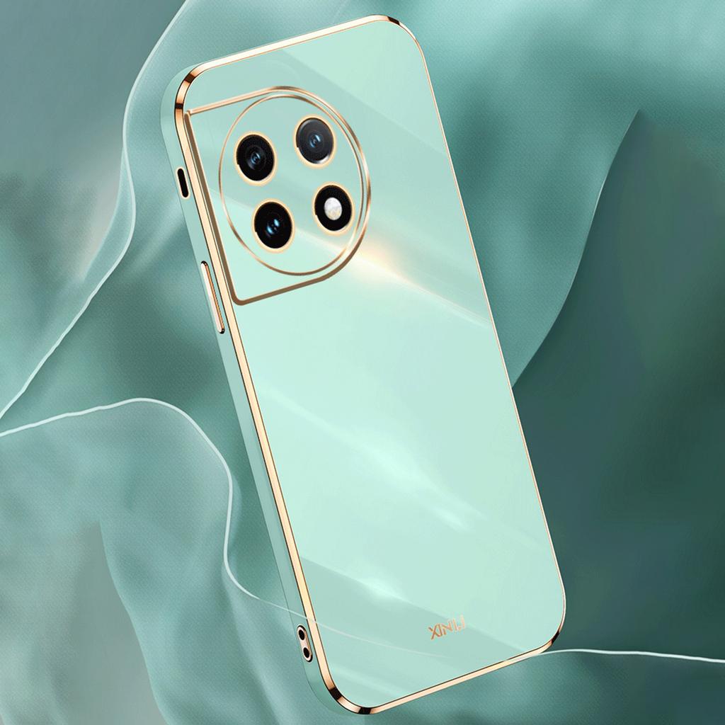 XINLI TPU Phone Case for OnePlus 11 5G,Full Lens Protection Electroplating Edge Phone Cover