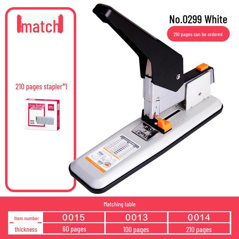 Deli Heavy-Duty Office Stapler for Thick Documents