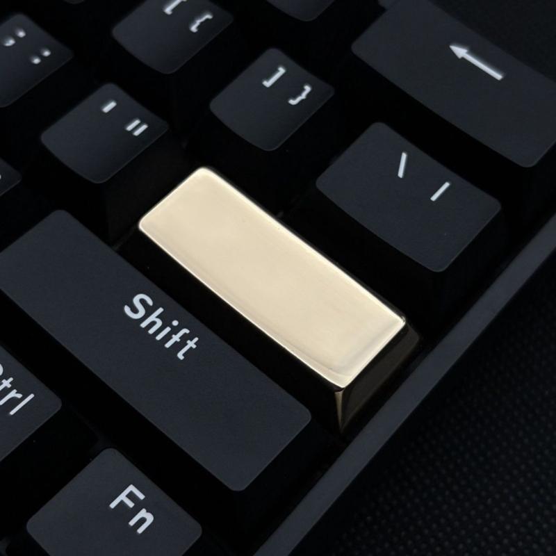 Zinc Alloy 2.25U Enter Keycap Original Height, Scratch Resistant Metal Finish Keycap for Mechanical Keyboards Switches