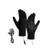 Winter Electric Heated Gloves Touch Screen Motorcycle/Bike Warm Gloves Outdoor Riding Skiing Mitten USB Heated Gloves No Battery