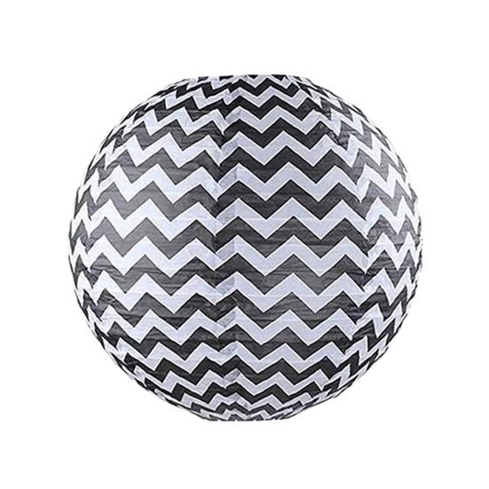 Halloween Lantern 12 Inch Paper Round Lantern Hanging Polka Dot Pumpkin Print Lantern Decoration for Party Supplies Photography Props