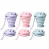 Portable Folding Water Bottle Silicone Portable Drinking Cup Durable Collapsible Water Cup