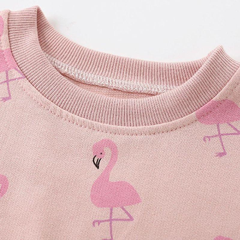 Girls' Sweatshirt for Spring and Autumn, European and American Style, Casual Round Neck Long-Sleeve Base Shirt, Children's Pullover Top