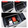 For NIO ES7 EC7 Central Control Armrest Storage Box Tray Organizer Anti-slip Car Interior Accessories Black