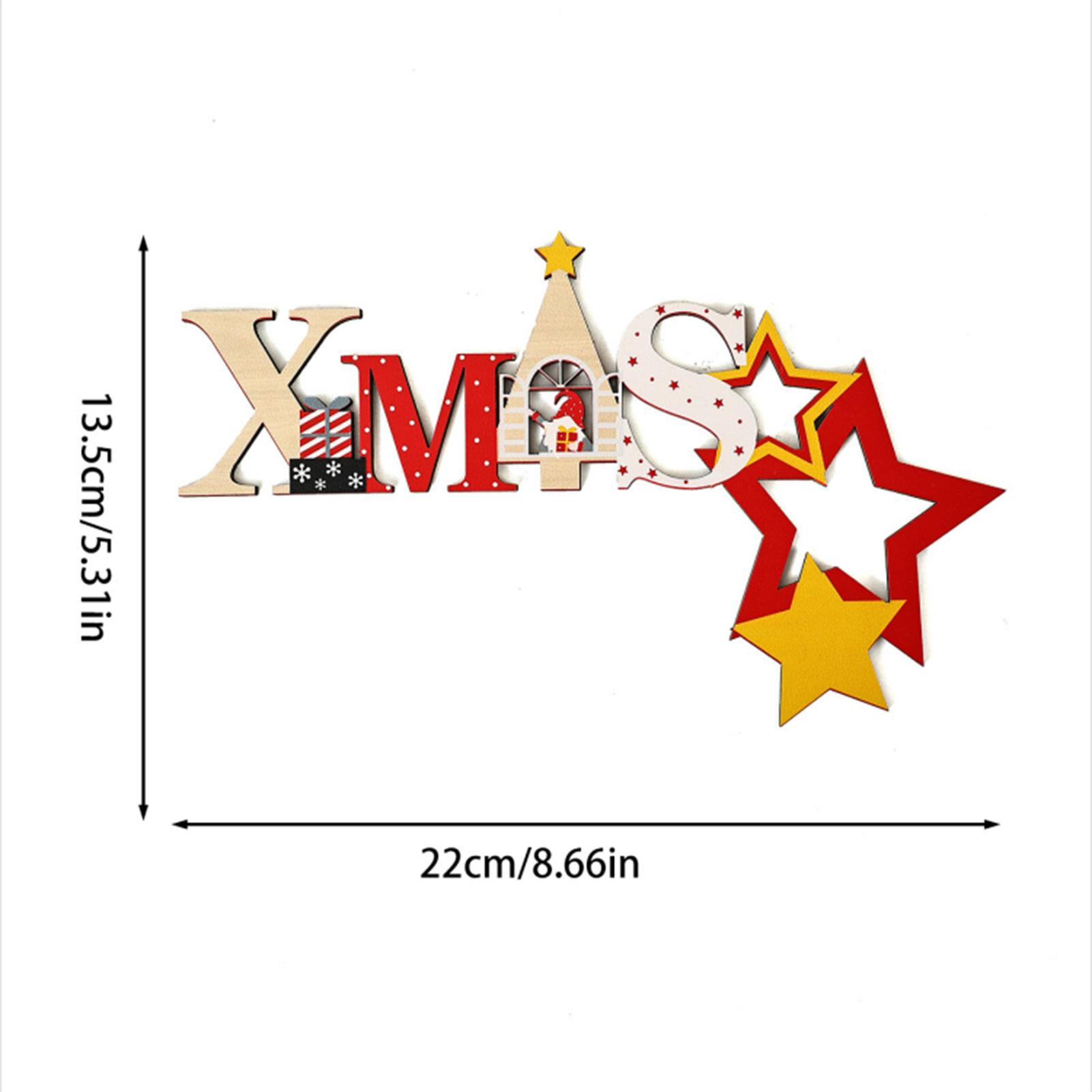 

Рождественское деревянное угловое украшение дверной рамы, подвесная деревянная аппликация для угла двери дома, праздничные рождественские подарки, настенные таблички