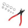 80PCS Hose Clip Assortment Kit Stainless Steel Single Ear Pipe Clamps with Clamping Pliers