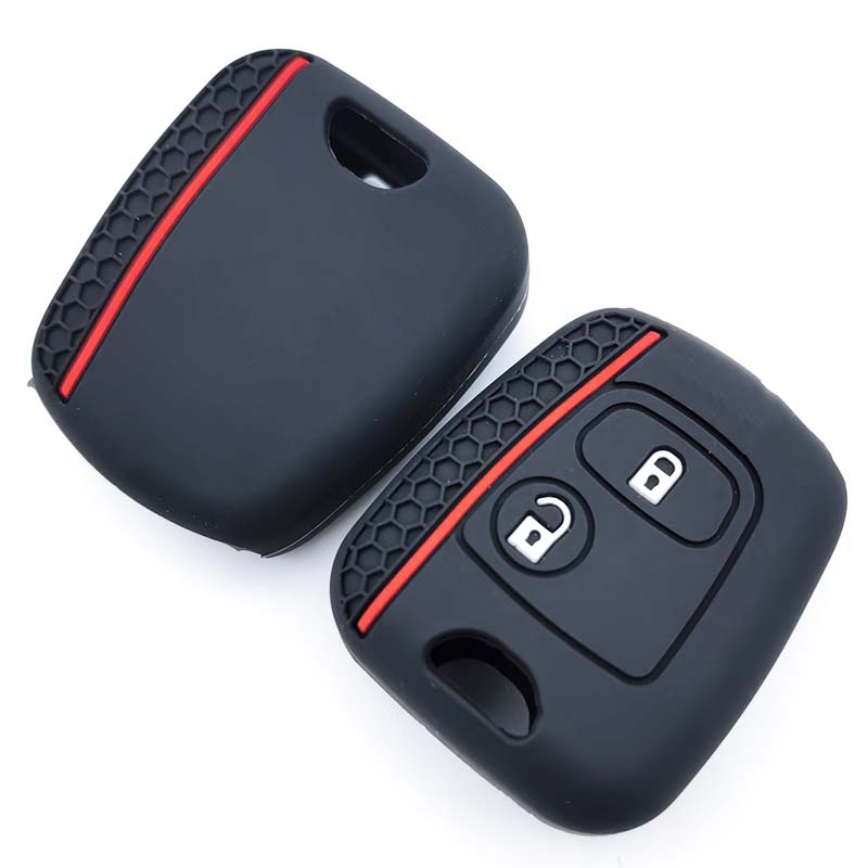 Remote Key Cover Case Silicone Skin For Citroen C1 C2 C3 C4 Xsara Picasso Key Cap Peugeot 107 206 207 306 307 407 Toyota Aygo