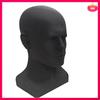 3X Male Mannequin Head Professional Manikin Head For Display Wigs Hats Headphone Display Stand (Matte Black)