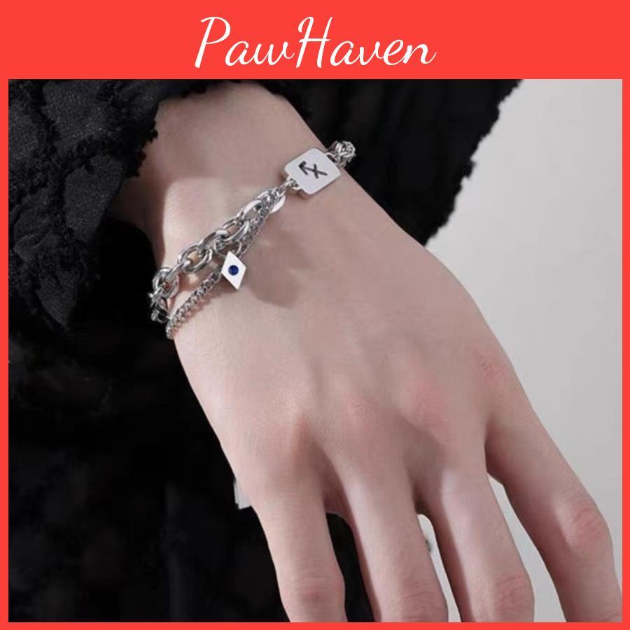 Fashionable Layer Double Titanium Steel Bracelet Minimalist Hipster Accessory For Gifting