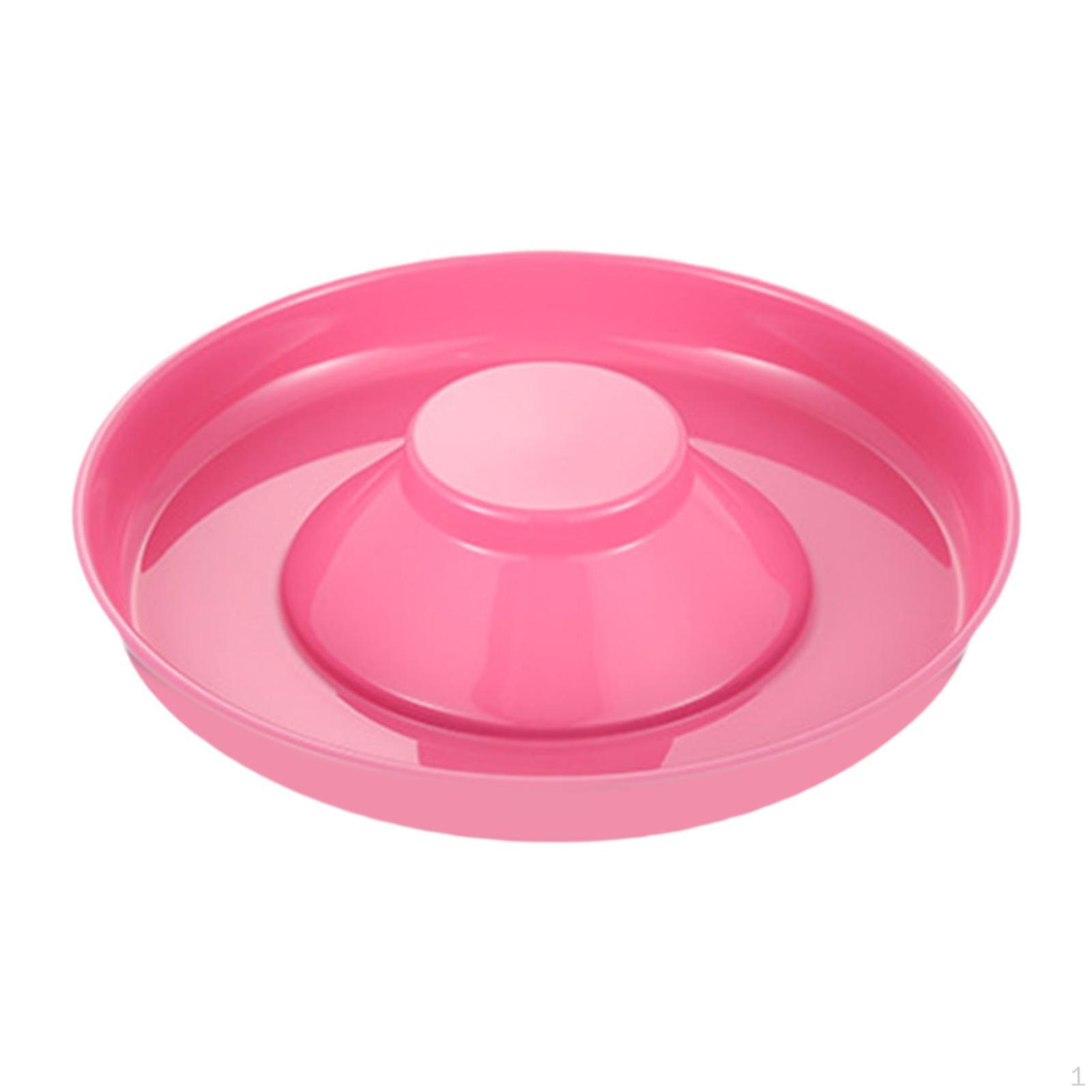 

Cat Slow Feeder Bowl Anti Gulping Whelping Dish Dog for Kitten Pet Accessories розовый