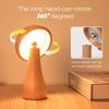 Portable Cordless Wooden Mushroom Lamp with Touch Switch, Small Size, Rechargeable, Stepless Dimming, 360-Degree Rotation, Perfect As a Birthday Gift