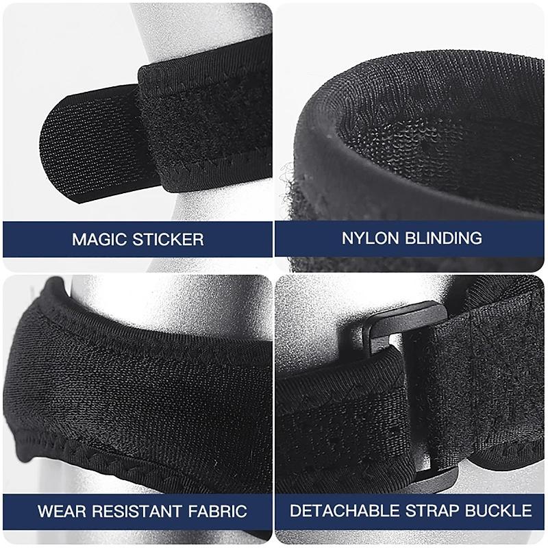 Knee Pad Running Sports Cycling Gym Knee Support 1PC Patella Kneecap Band Adjustable Silica Gel Knee Tendon Strap Protector
