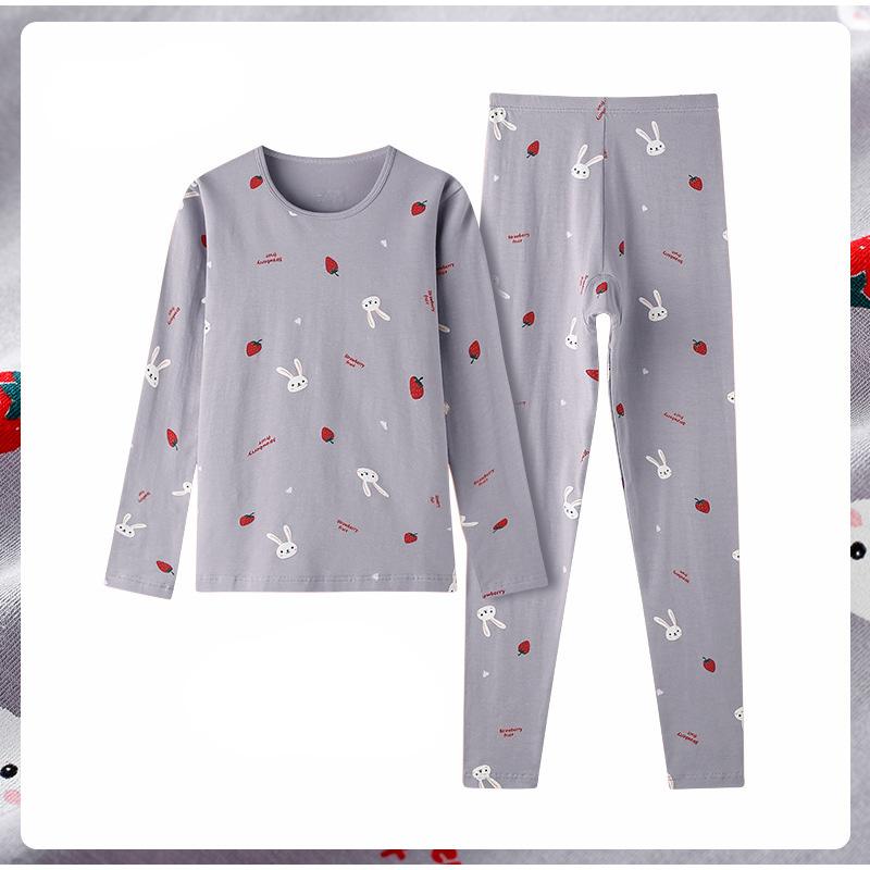 Осенне-зимний хлопковый цветочный женский термобелье с принтом — фото 17