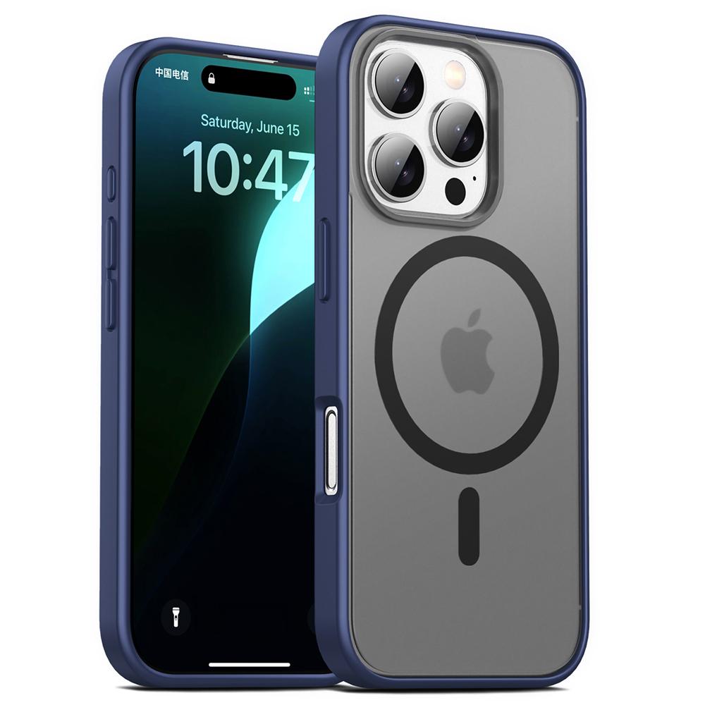 For iPhone 16 Pro Case Matte PC+TPU Phone Cover Compatible with MagSafe