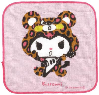 Mini Kuromi 15cm X Handkerchief Towel, Small, Headwear, Sanrio, 15cm, Towel, MNT1-A