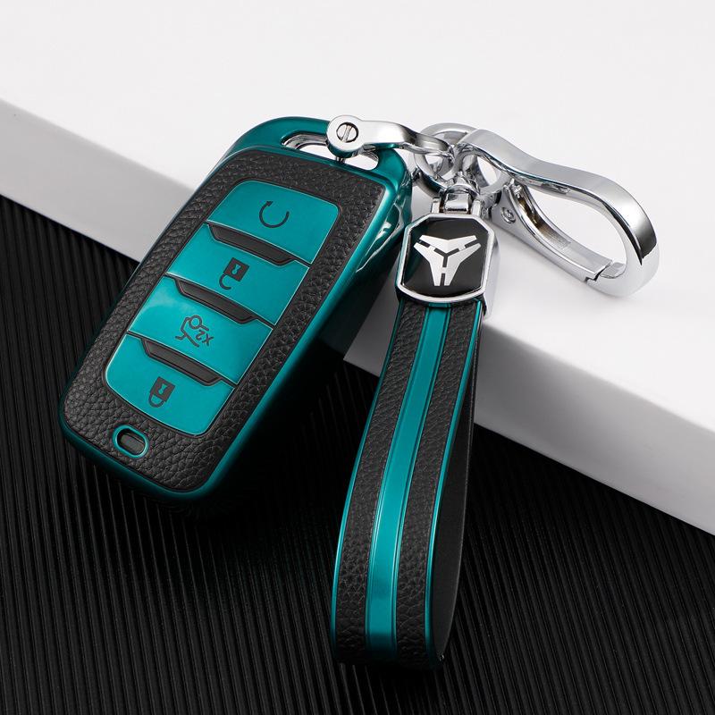 Leather Key Cover for Changan CS35 Plus, CS95, CS85 Coupe - Full Wrap Protection