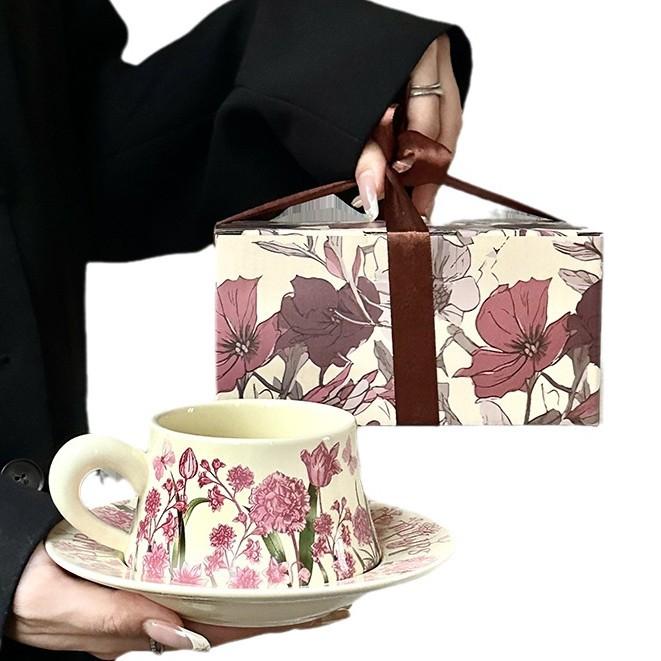 Original Design Coffee Mug Set Hand Painted Oil Painting Cup Gift for Women Birthday Present Souvenir