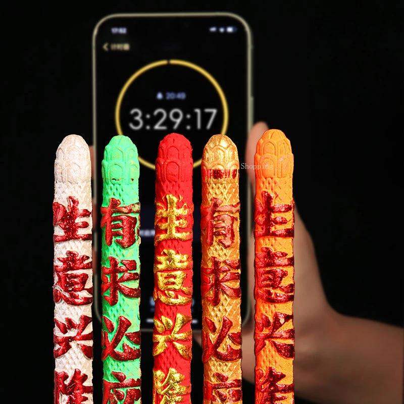 40cm Five-color Relief Pattern Dragon Stick Incense Temple Incense Pan Dragon Pattern Thick Up To Fragrant Bamboo Stick Incense