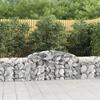 VidaXL Arched Gabion Baskets 12 Pcs 300x50x60/80 Cm Galvanized Iron, Gabion, Gabion Cage, Gabion Wall Basket, Wall 3146675