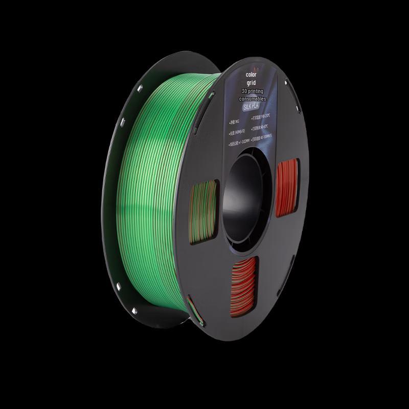 Cai Ge Silk PLA 3D Printer Filament 1.75mm, 1kg CN plug (adapter included)