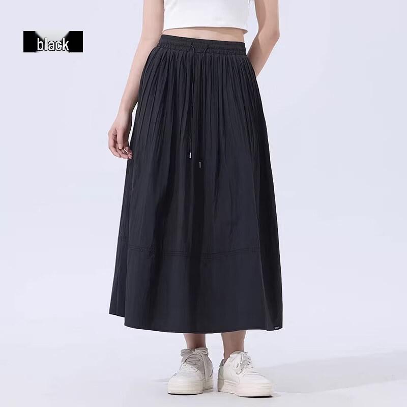 Zauo Women s Sun Protection Pleated A-Line Skirt