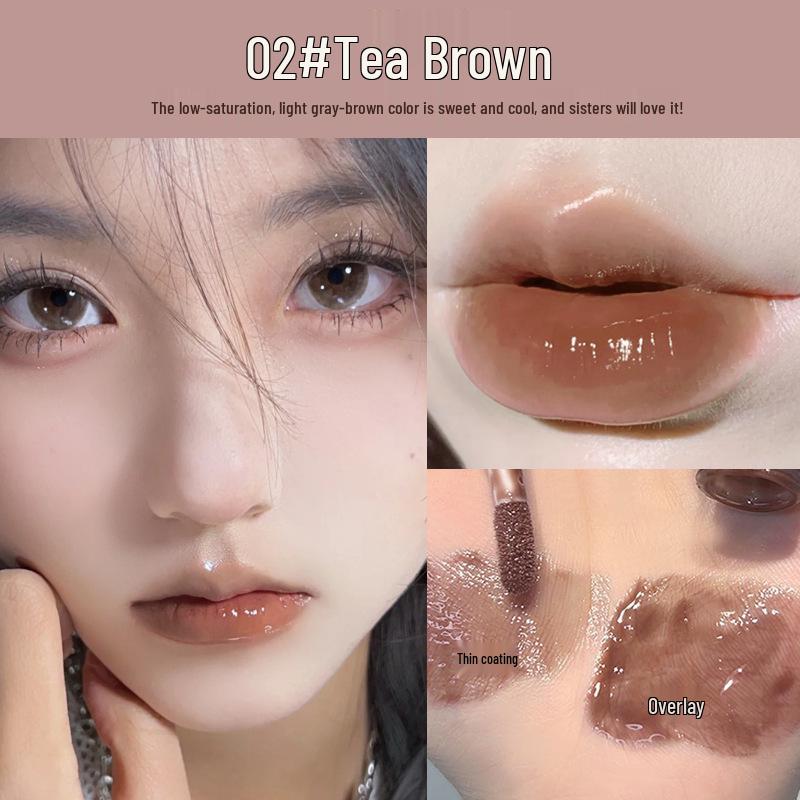 Mingxizhi Student Party Nude Jelly Lip Gloss & Mirror Lipstick