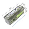 Frischhaltefolie Spender Klarsichtfolie Cutter Aufbewahrungsbox Scharfer Schneider Transparent Nachfüllbar Aluminiumhalter Küchenwerkzeug