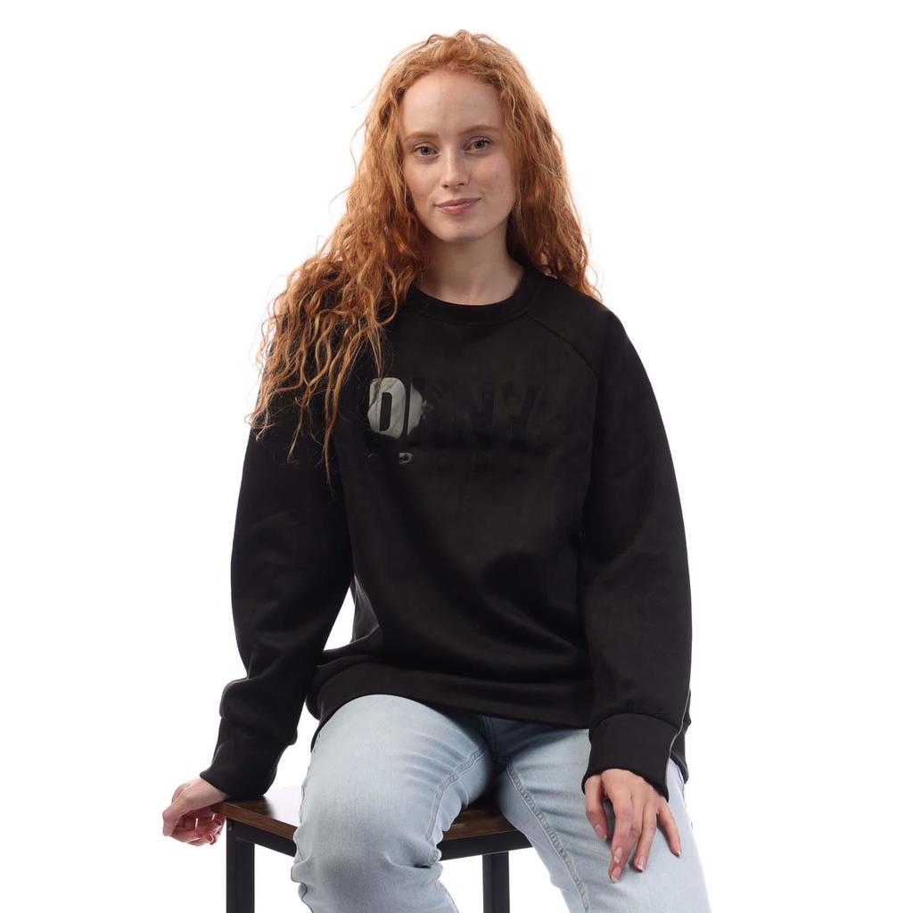 DKNY Damen-Sweatshirt aus Scuba-Wildleder