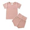 2026 Summer Korean-Style Kids' Cotton Pajama Set - Breathable, Candy Colors for Boys and Girls