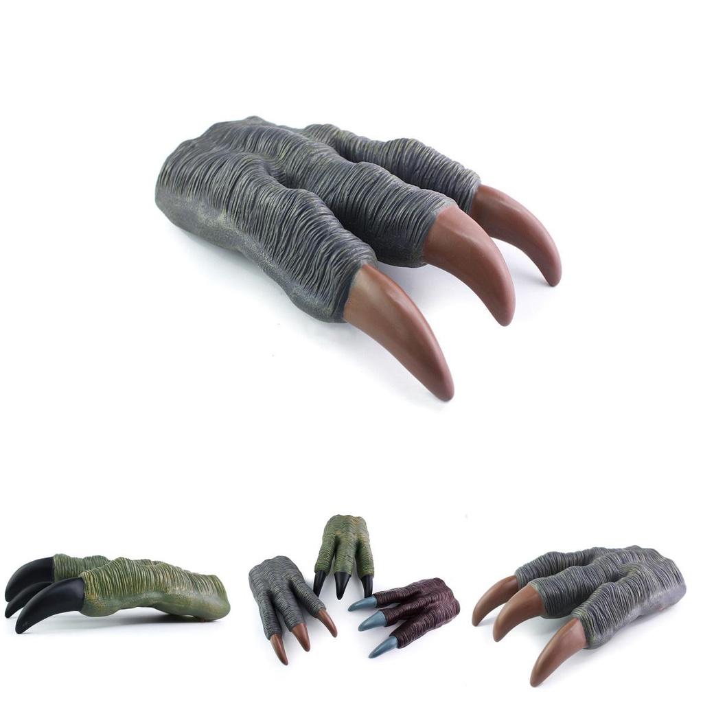 Jurassic Dinosaur Claw Toy T-rex Glove Puppet With Realistic Soft Rubber Claws