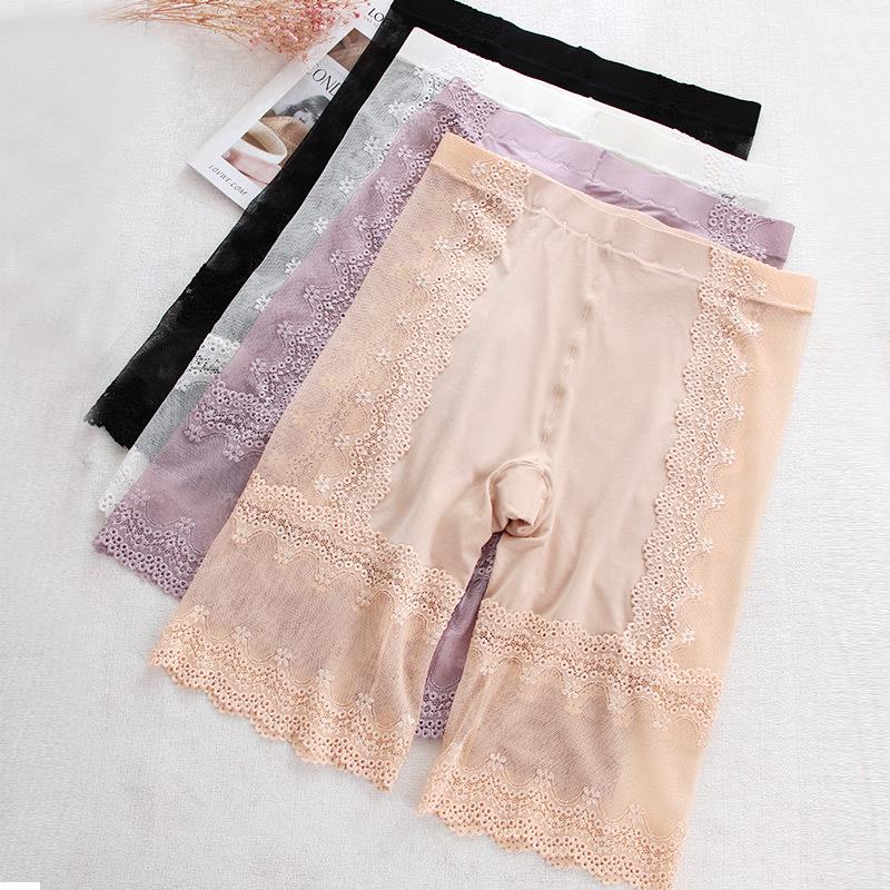 Plus Size High Waist No-Roll Safety Pants: Breathable Tummy Control for 200 Lbs