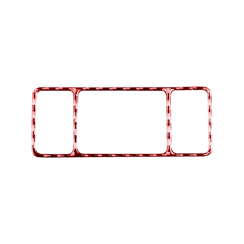 Für Nissan Sentra 2016- Zubehör Kohlefaser Auto Rückspiegel Bedienfeld Tasten Schalter Abdeckung Dekoration Aufkleber