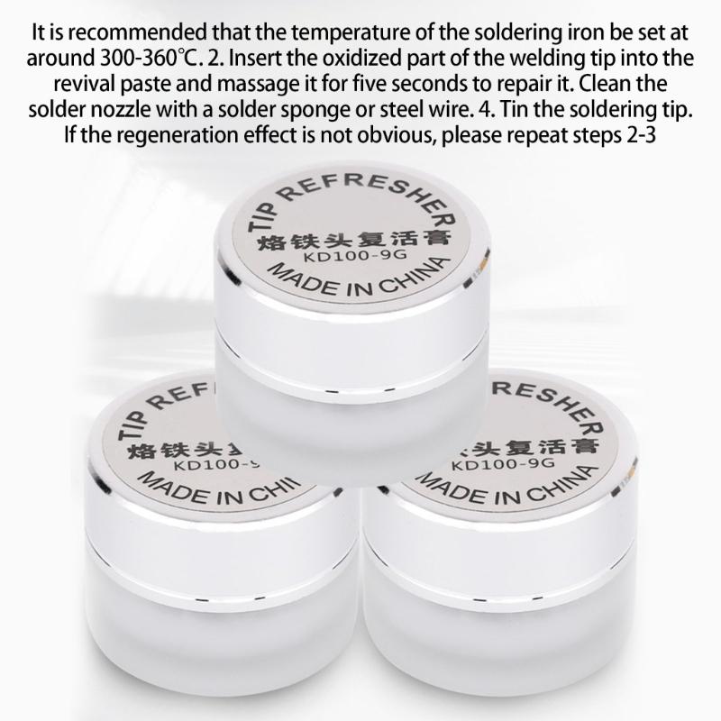 9g Soldering Iron Tip Cleaning Paste Soldering Iron Tip Tinner Activators Tip Cleaner Soldering Iron Tip Refresher