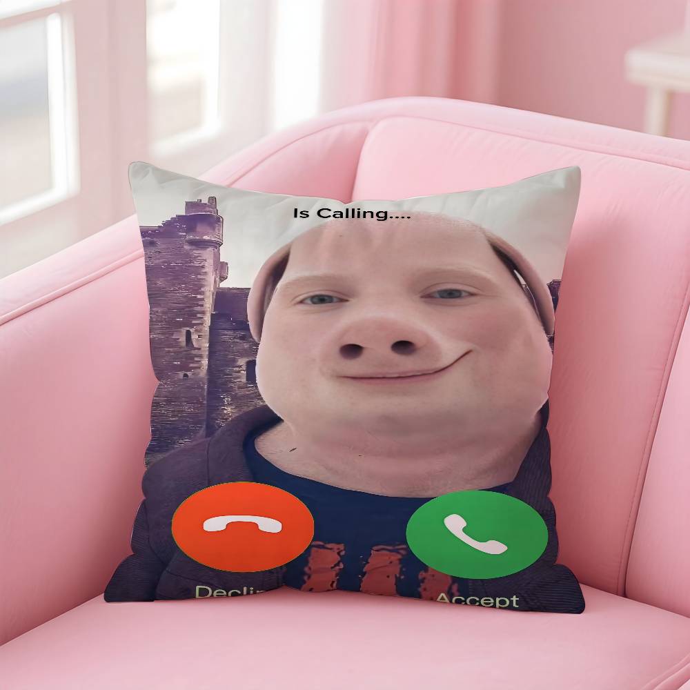 

Calling Pillow Case Pattern one side Printing Pillowcase Living Room Sofa Cushion Cover Bedroom Room Decor 1PC 18x18Inch