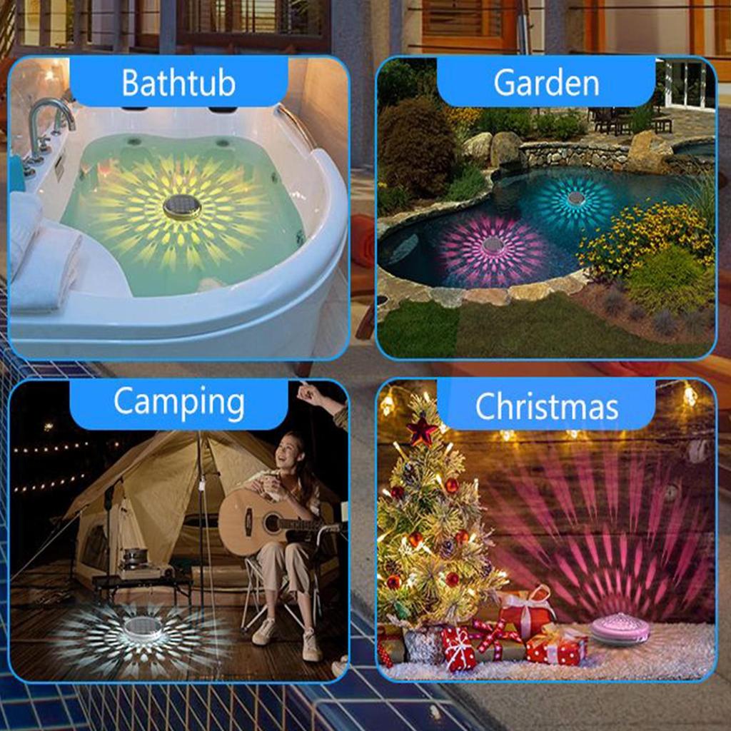 Floating Solar Lights For Pool USB Rechargeable Pool Lights With Remote Waterproof LED Decor For Outdoor Garden Party Patio Lawn