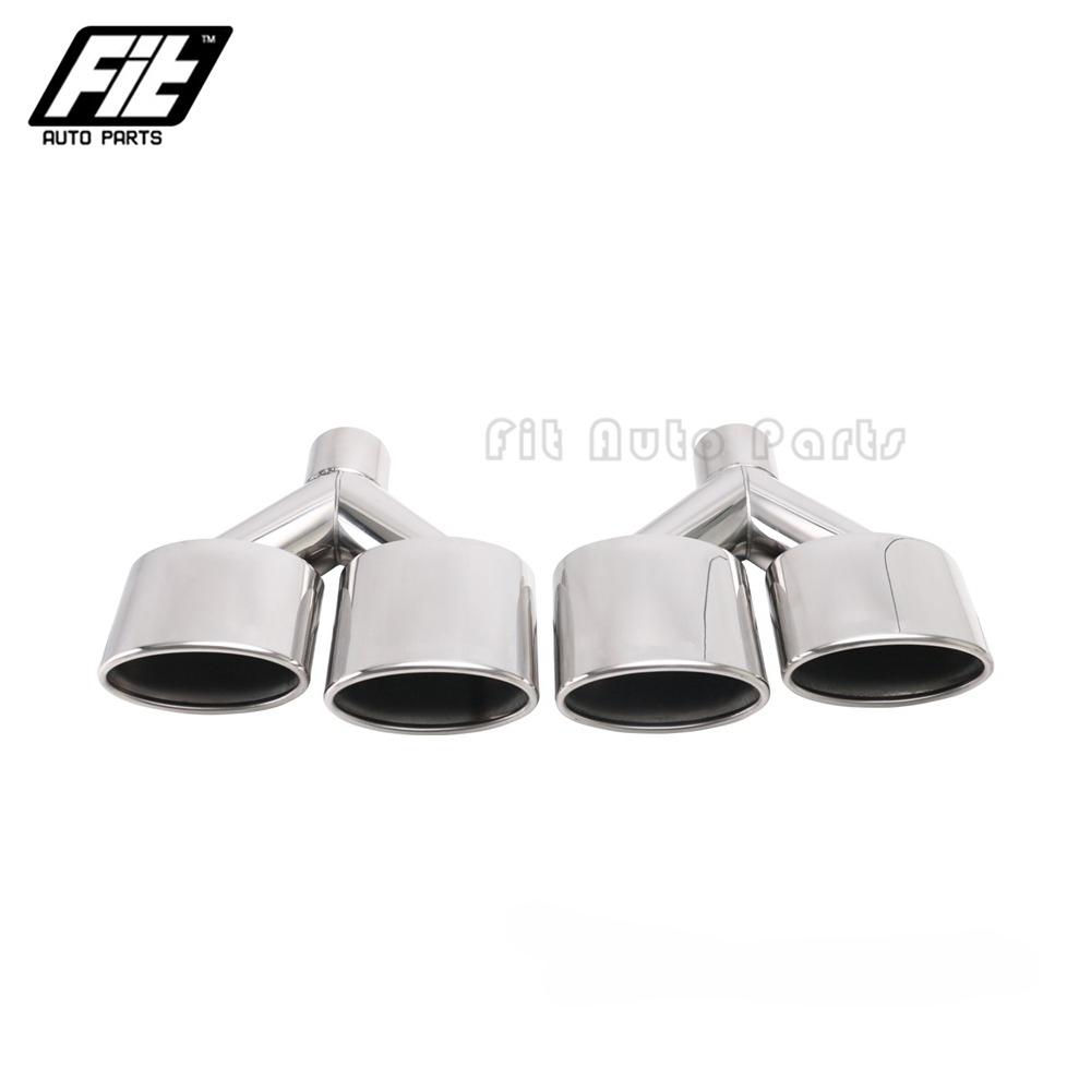 

1 Set Y Type Exhaust Pipe 54mm Oval Dual Muffler Exhaust Tip for Modifiy Car for C class W204 EJ30211-LR-AG
