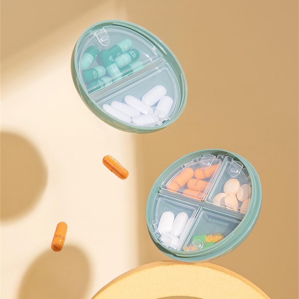 Medikamenten-Unterverpackungsbox Mini Praktische feuchtigkeitsbeständige tragbare leichte Box Fach Pillenbox Aufbewahrungsbox