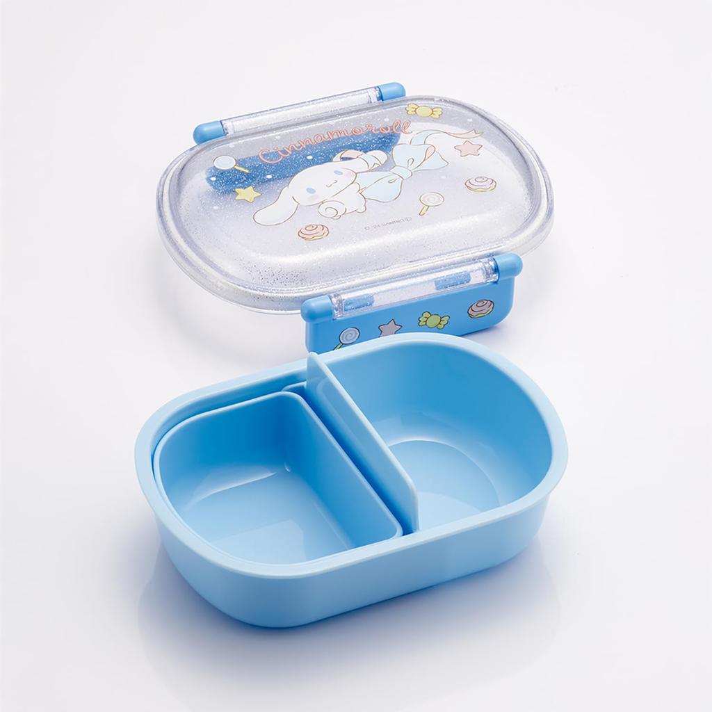 Skater Bento with a Fluffy Made in Single Dishwasher and Microwave Sanrio Cinnamoroll Big Children's Box, 360ml, Lid, Japan, Tier, Safe, Ribbon,