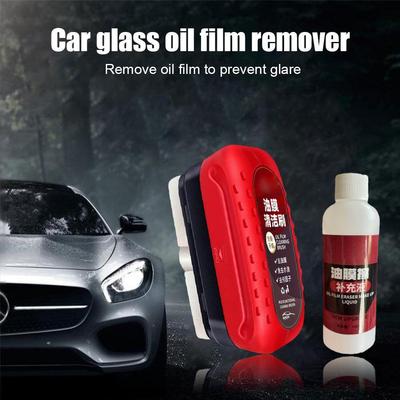 Auto Glass Oil Film Remover Powerful Front Inside Windshield Oil Oil Stain Glass Oil Glass Film Car Cleaning Film Brush Rem P1N7