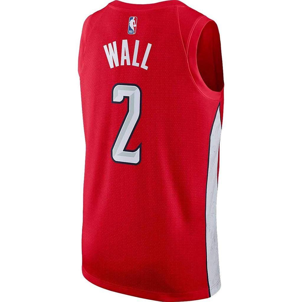 Nike Washington Wizards John Wall #2 Jersey Men Tops Red BQ1179-657