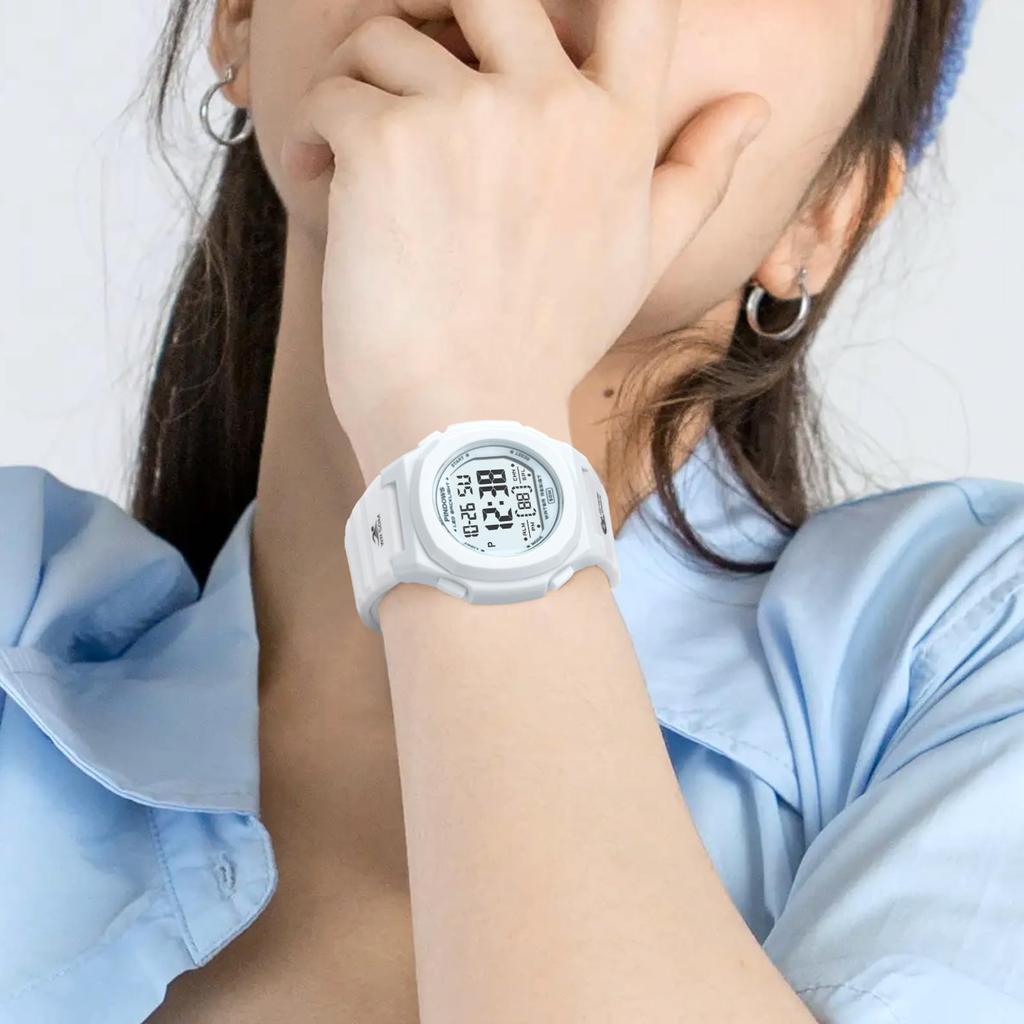 The PINDOWS Digital Sports Watch Is Water Resistant To 50 Meters and Features an LED Alarm and Makes a Perfect Gift for Women Women's Backlight,