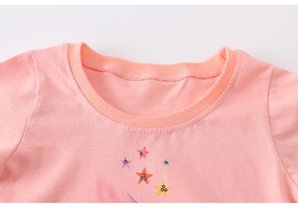 European & American Girls' Cotton Short-Sleeved T-Shirts for Toddlers & Kids - Summer New Arrivals