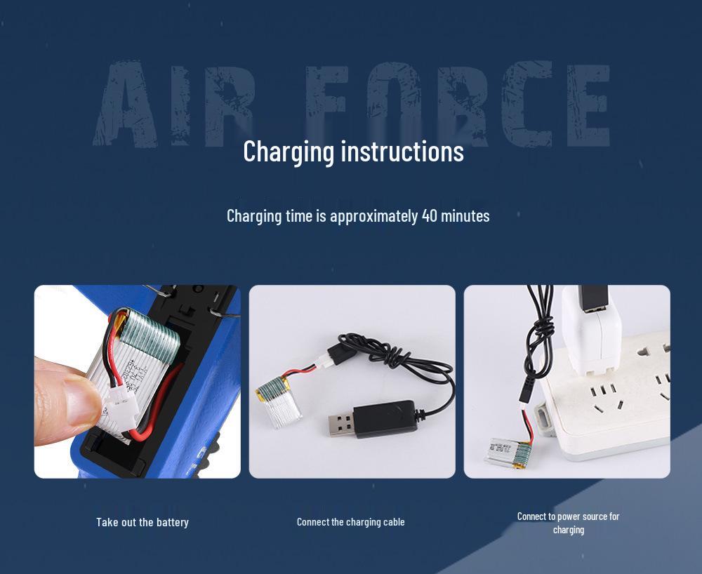 Kaifeng KF602 Remote Control P51D Mustang Fighter 3-Channel Foam Airplane Model