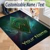 Custom Text Printed Rug Werder Bremen FC Non Slip Floor Carpet For Home Room Decor