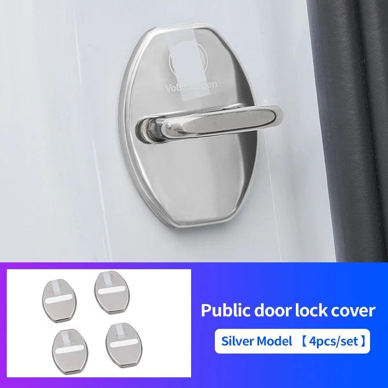 Car Door Lock Buckle Protection Cover For For Volkswagen VW Magotan Passat Golf Tiguan Sagitar Lamando MK7 MK8 Cc ID4 ID3 Bora