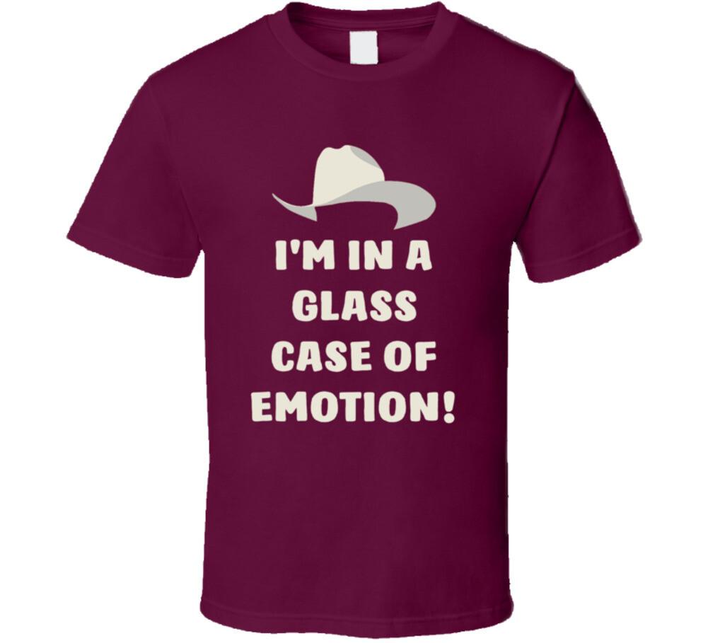 New Anchorman Champs Hat I m In A Glass Case Of Emotion! Quote Fan T Shirt S