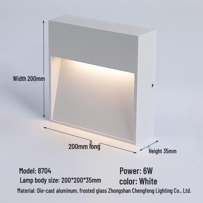 Waterproof LED Step Light for Outdoor Ramps & Corners, Die-Cast Aluminum Plinth Light
