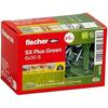 Cheville à quadruple expansion - fischer - sx plus green - 6x30 mm - matières renouvelables - montage facile
